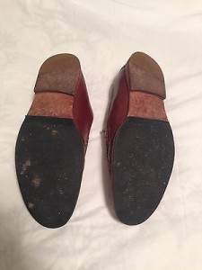 MENS 8 M COLE HAAN NIKE AIR SLIP ON CASUAL LOAFERS BROWN