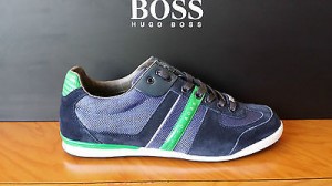 HUGO BOSS GREEN – AKEEN Sneakers In Medium Blue