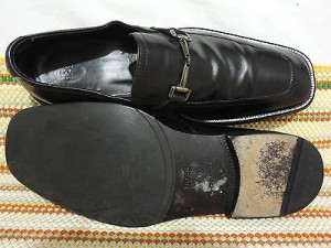 AWESOME HUGO BOSS MEN SHOES SZ 7.5/8.5 LEATHER LOAFERS SLIP ONS CARL BIT METONO