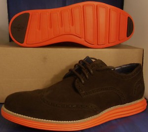 New Cole Haan LUNARGRAND WINGTIP Brown Shoes size 10