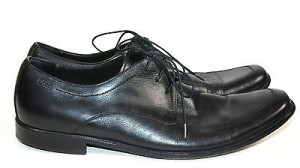 HUGO BOSS BLACK Dress Shoes Leather Casual Lace Up Oxford size 10
