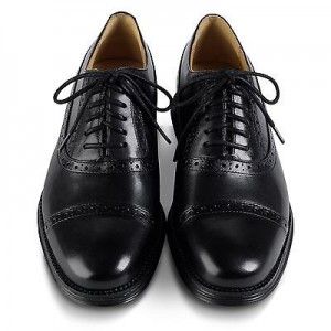 Cole Haan Lunargrand Cap Toe Men’s Leather Oxford Dress Shoes C12609 Black
