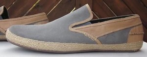 Cole Haan Size 16 &lsquo;Seawall&rsquo; Slip On Shoes Gray Suede & Tan Leather
