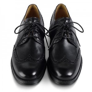 Cole Haan Lunargrand Wing Tip Mens Leather Oxford Dress Shoes Style C12597 Black