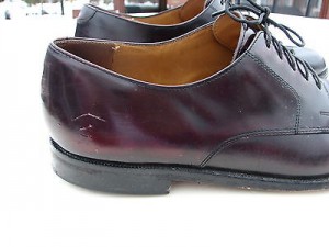 COLE HAAN MENS DARK BURGUNDY LEATHER OXFORD SHOES SIZE 11 D