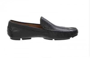 New HUGO BOSS “Drep” Black Leather Slip On Loafer Dress Casual Shoe Size 11