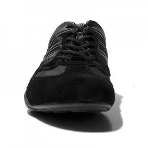 $225 Hugo Boss ORANGE Label Black Mens Shoes 8 41 Trainers Sneakers 7.5 40.5