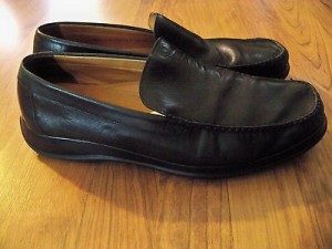 COLE HAAN WONDERFUL BLACK LOAFER SHOES 11.5 M NIKE AIR