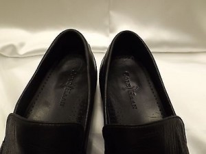 Men’s Cole Haan Nike Air soft black leather casual loafers slip ons sz 10 M