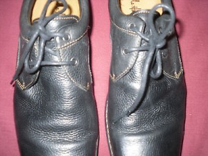 Men’s Shoes COLE HAAN Black Leather Nike Air Oxfords Size 10 M