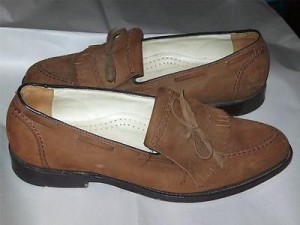 COLE HAAN Lt Brown Suede Keltie Loafers Shoes Men’s 9.5 D