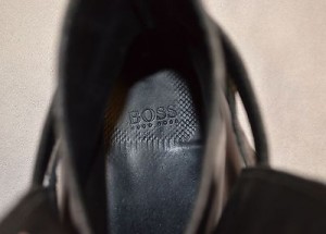 100% Authentic HUGO BOSS Black Ankle Boots Shoes Size 9.5