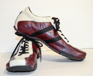 Rare Diesel WISH Burgundy/Black/Cream Leather Shoes 10.5, UK 9.5, EU 44