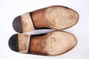 COLE HAAN – BRAGANO Mens 9 M Brown Woven Leather ITALIAN Loafers Shoes 04338