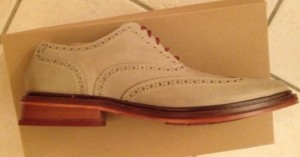 Cole Haan Mens Shoes Colton Winter Wingtip Oxford Summer Khaki 11.5M C11898 NIB!