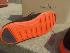 NEW Cole Haan Lunargrand Wingtip Dark Brown Orange Suede Oxford Shoes Size 6.5 M