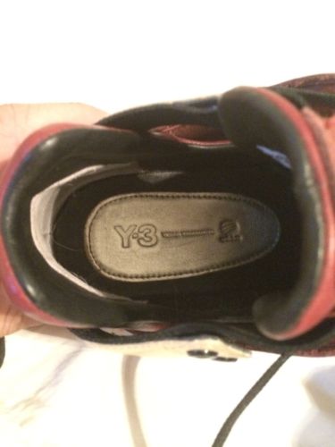 adidas Y-3 by Yohji Yamamoto Burgundy and Gold Kazuhiri Mid-Top Sneakers