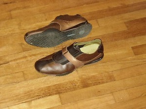cole haan air estadio brown perforated leather shoes 13 M
