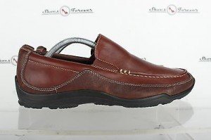 Mens COLE HAAN casual brown leather loafers shoes sz. 10 M NEW!