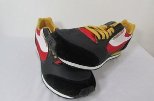 BRAND NEW DIESEL MEN ARAMIS BLACK RED NIGHT FASHION  SNEAKERS SHOES $145 SIZE 12