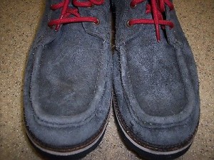 COLE HAAN Nike Air Hunter Size 10 Chukka Gray Suede Red Lace Up Ankle Boots