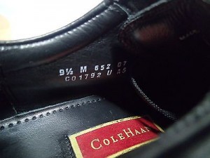 COLE HAAN CITY Size 9.5 M City Black Lace Leather Mens Shoes C01792