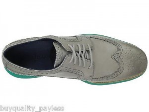 COLE HAAN Lunargrand Long Wingtip Paloma Leather Oxfords Shoes Mens 8.5 New