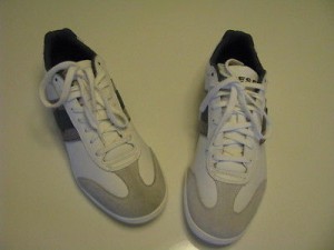 AUTHENTIC Diesel Men’s Fashion Sneakers Lounge White / Gray Leather $125