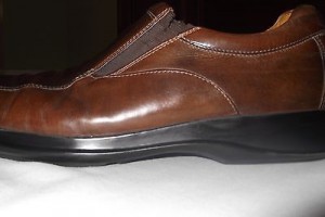 Cole Haan Nike Air Mens Brown Leather Dress Casual Slip On Loafers Shoes Sz 9 M