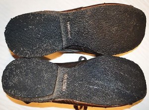 DIESEL SANTOS MENS SZ 12 M BROWN LEATHER OXFORDS SNEAKERS COMFORT SHOES