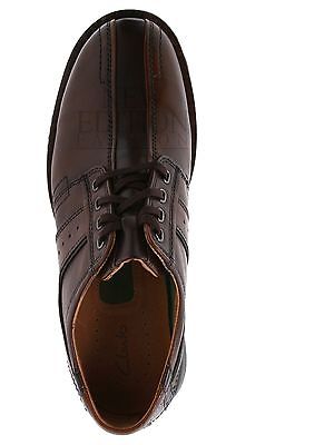 Clarks Touareg Mens Burnished Leather Bicycle Toe Oxford Shoes Style 708