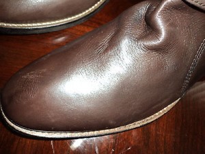 $425 new HUGO BOSS orang motorcycle boots mismate L 11M R 12M BROWN
