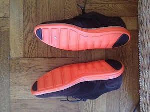 Cole Haan sz 12 Lunargrand Wingtip Brown Orange Suede Shoes C11097 New w/out Box