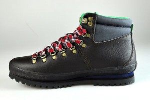 $325 NIB Diesel Brown/Green Leather/Canvas Hiking Boots US 10 EUR 43 JPN 28