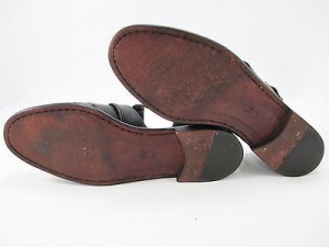 Mens Cole Haan BRAGANO Italy Black Leather Woven Dress Sandal Casual Shoes 7.5 M