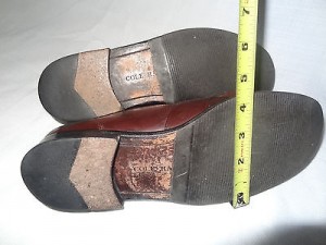COLE HAAN Men’s BROWN Fringe LEATHER Slip-On Loafers Shoes – Size 10M