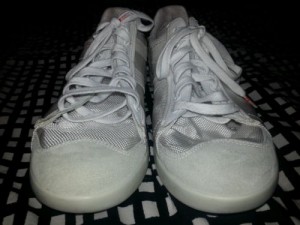 Hugo Boss orange Sneakers Canvas white sz 11/Euro 44 used