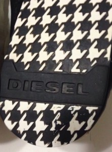 Diesel Industry Men’s Unforgettable White/GraySneakers Size 9 Hounddtooth Sole