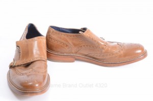 Cole Haan C10758 Air Harrison 9.5 British Tan wing monk strap oxford shoe GXP905