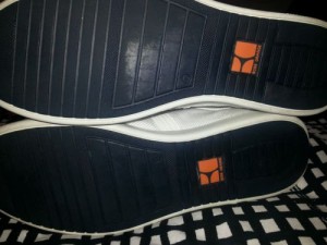 Hugo Boss orange Sneakers Canvas white sz 11/Euro 44 used
