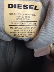 DIESEL TAN DONNY BASEBALL LEATHER BOOTS MEN ATHLETIC SNEAKER WEAR SIZE 10.5