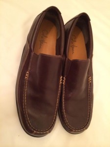 Cole Haan Mens Brown Leather Slip On Loafers Size 13