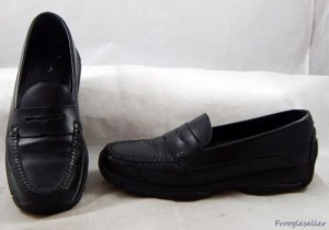 Cole Haan Country mens penny loafers shoes 9.5 M black leather