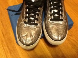 Diesel Invasion Top Mens Size 12 Silver Textile Sneakers Shoes EU 46
