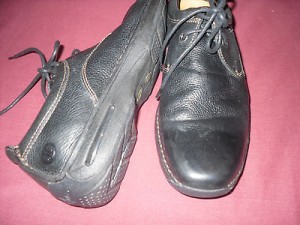 Men’s Shoes COLE HAAN Black Leather Nike Air Oxfords Size 10 M