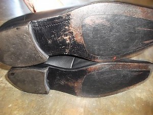 men’s black leather shoes loafers BOSS hugo boss size 9 designer casual dress
