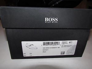 HUGO BOSS BLACK DRIVING MOCCASINS SHOES WITH BOX SZ 7.5 Mint Condition