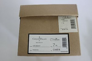 NIB COLE HAAN Men’s Papaya Brown NIKE Air Grant Driving Moccasin Shoe Size 7M