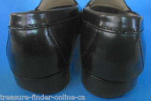 COLE HAAN Mens Black Leather Shoes, Slip on Tassel Loafers Size 10.5