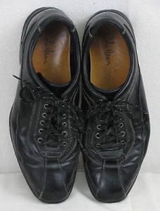 Men’s COLE HAAN Shoes Black Leather Stitched NIKE Air Oxford Size 10.5 M